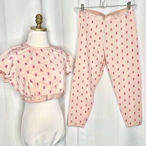 ❗️NWT❗️SAVAGE X FENTY Plus Size Cotton Jersey Logo Crop Top and Jogger Set